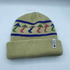 Parks Project Day Shrooms Beanie Beige Knit Adult OSFA Winter Outdoor Hike NWOT